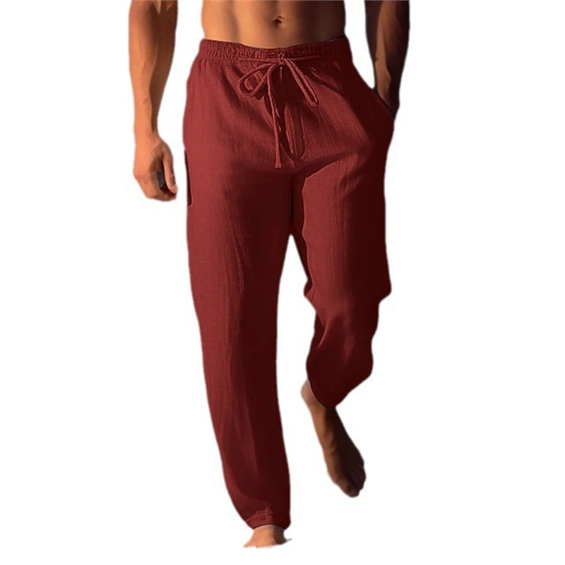 Breathable beach pants for men with adjustable belt Lune London