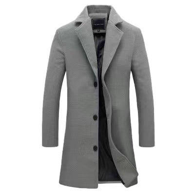 Lune London | Men's Elegant Wool Coat with Modern Cut and Warm Interior