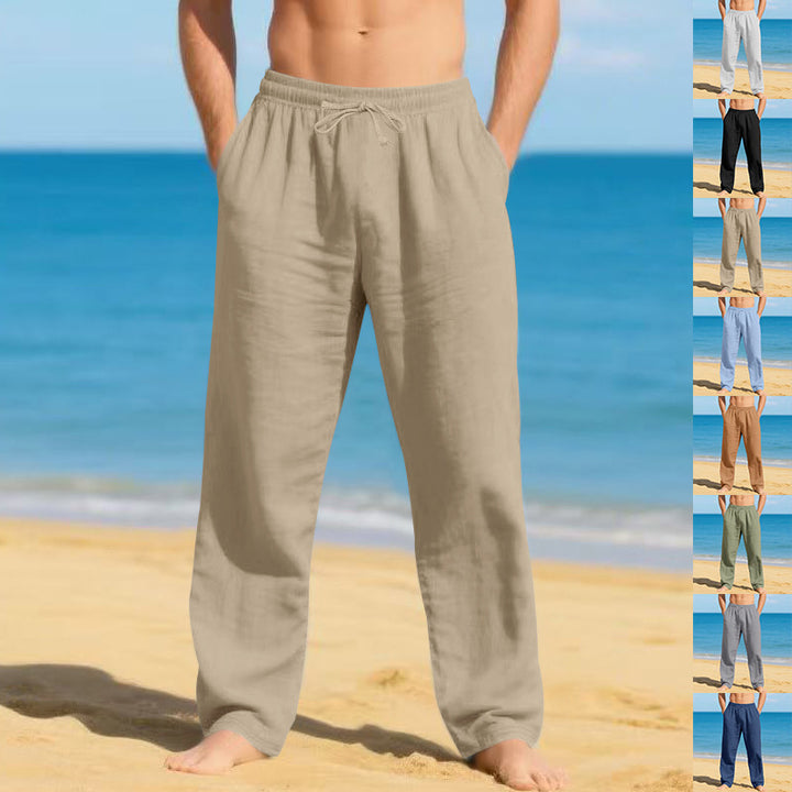Men's lightweight beach pants with adjustable waistband Lune London