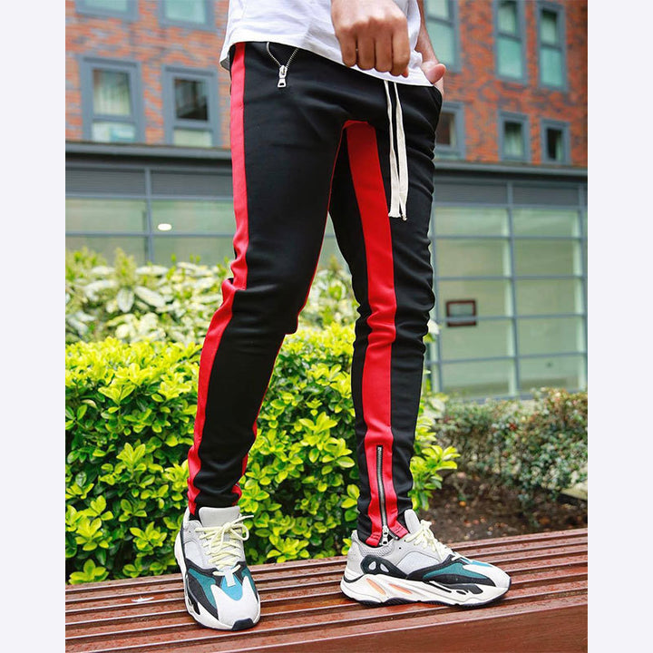 Slim-fit sporty joggers for men with side pockets Lune London