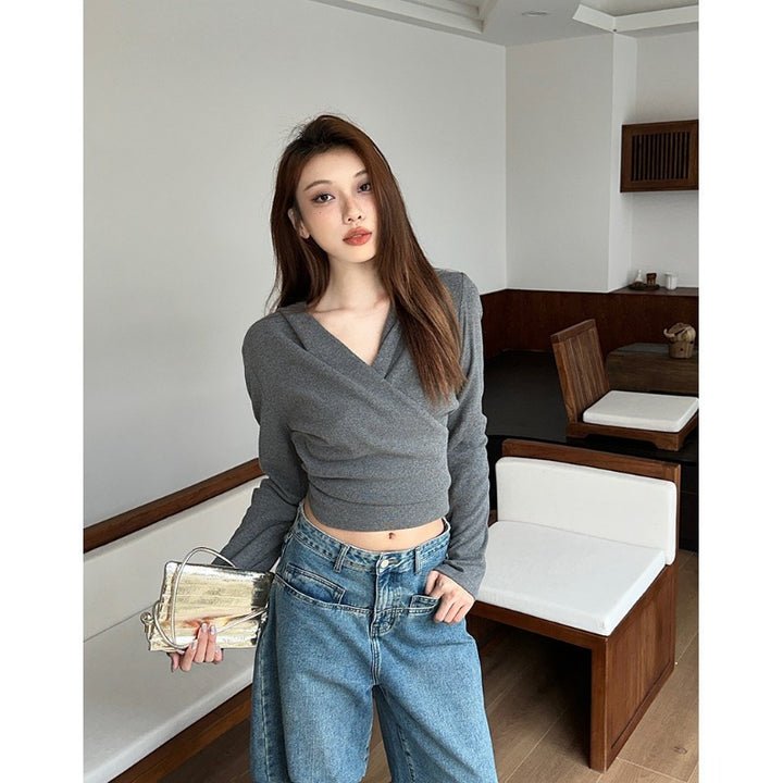 Women's stylish long-sleeve crop hoodie Chic & Stil