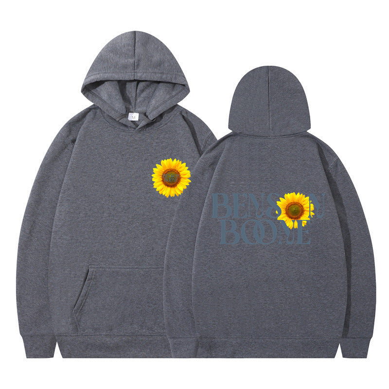Women's hoodie with unique sunflower design and comfortable fit Lune London
