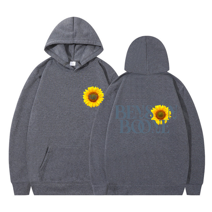 Women's hoodie with unique sunflower design and comfortable fit Lune London