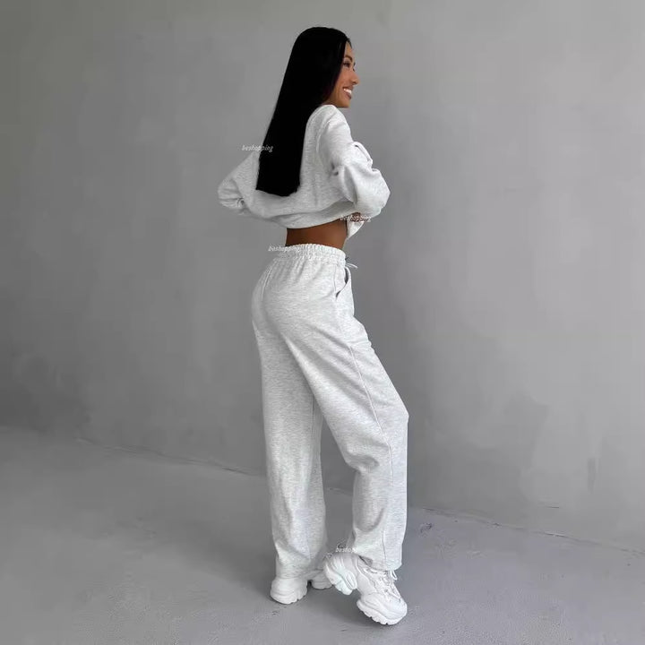 Casual tracksuit set for women with teddy shape pattern Lune London
