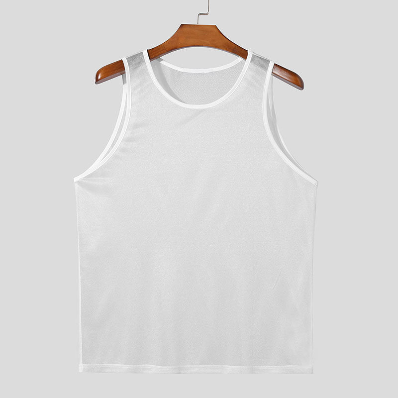 Men's sleeveless sporty shirt in breathable material Lune London