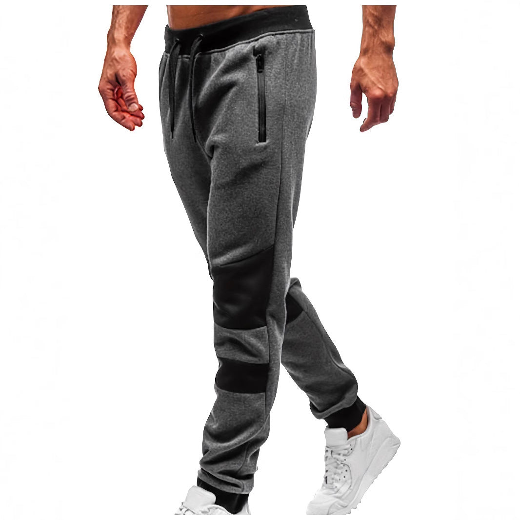 Men's casual sports pants in breathable material with contrasting details Lune London