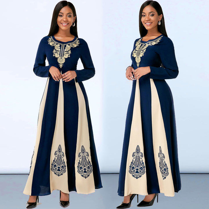 Elegant maxi dress for women with an elaborate embroidered pattern Lune London