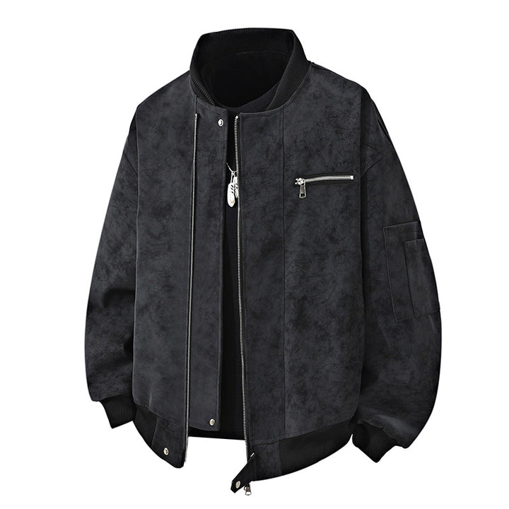 Trendy bomber jacket for men with a vintage look, featuring a practical zipper and stylish details Lune London