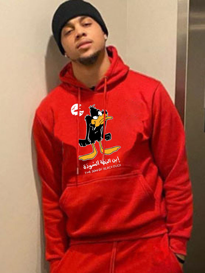 Men's hoodie with unique cartoon pattern Lune London