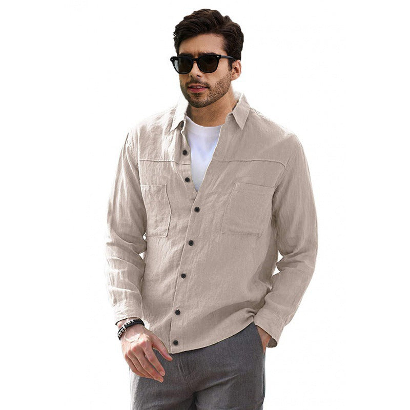 Lightweight cotton shirt for men with practical pockets Lune London