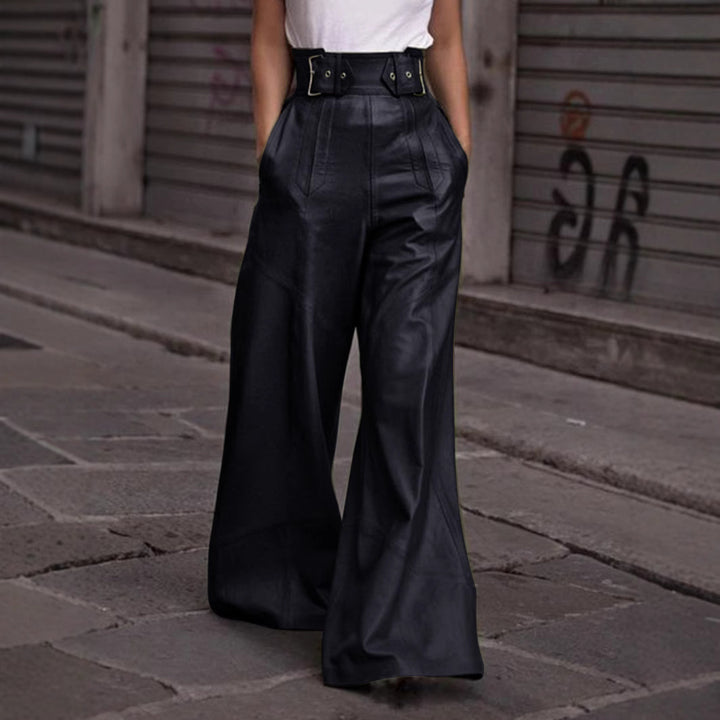 High-waisted leather pants for women Lune London