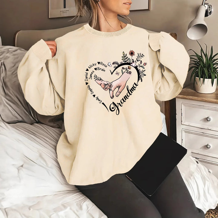 Pull décontracté féminin avec motifs floraux Chic & Stil