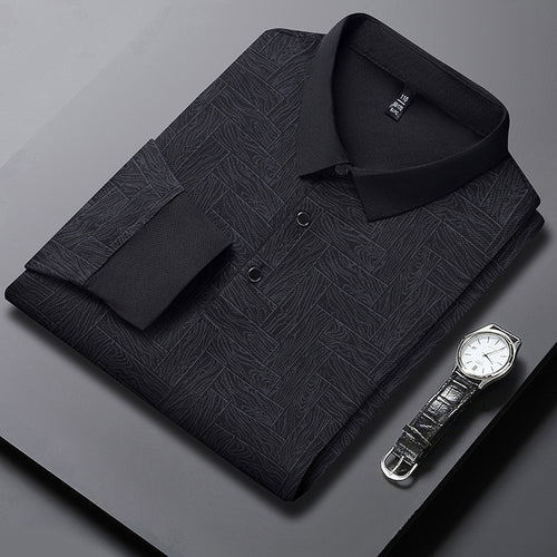 Men's stylish polo with textured design Lune London