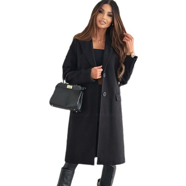 Ladies Elegant Coat for Women with Modern Design Stripes Lune London