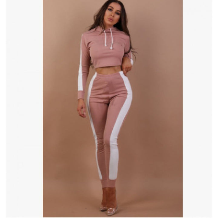 Women's sports set with short hoodie and leggings Lune London