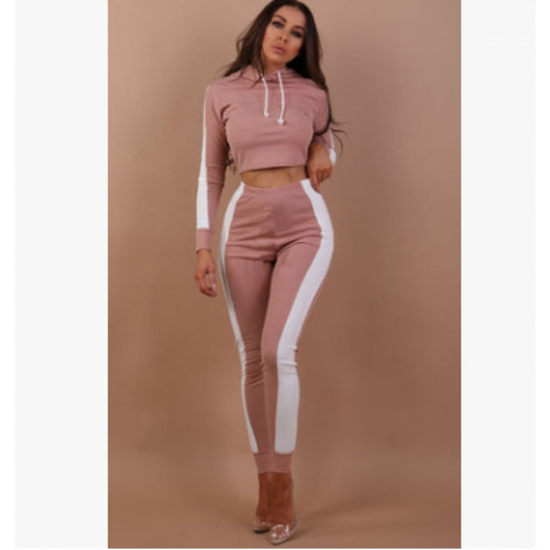 Women's sports set with short hoodie and leggings Lune London