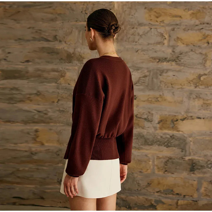 Cardigan féminin à la mode avec fermeture élégante Chic & Stil