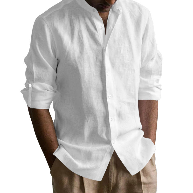 Linen shirt for men with short sleeves and casual fit Lune London