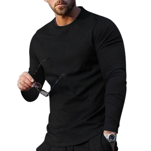 Men's long sleeve t-shirt with a trendy cut and high-quality cotton blend Lune London