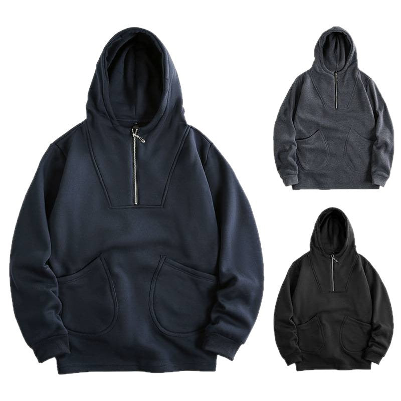 Men's hoodie with innovative zipper and comfortable fit Lune London