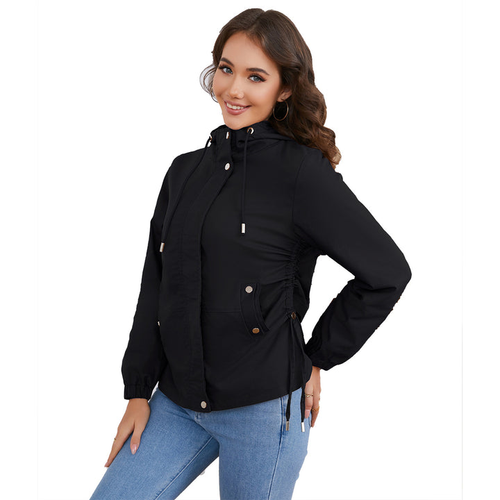 Ladies lightweight windbreaker with adjustable waist Lune London