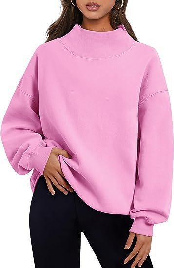 Oversized sweatshirt for women with closed collar and casual fit Lune London
