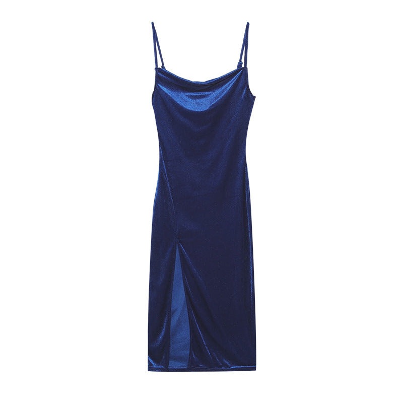 Chic and stylish iridescent slip midi dress for women