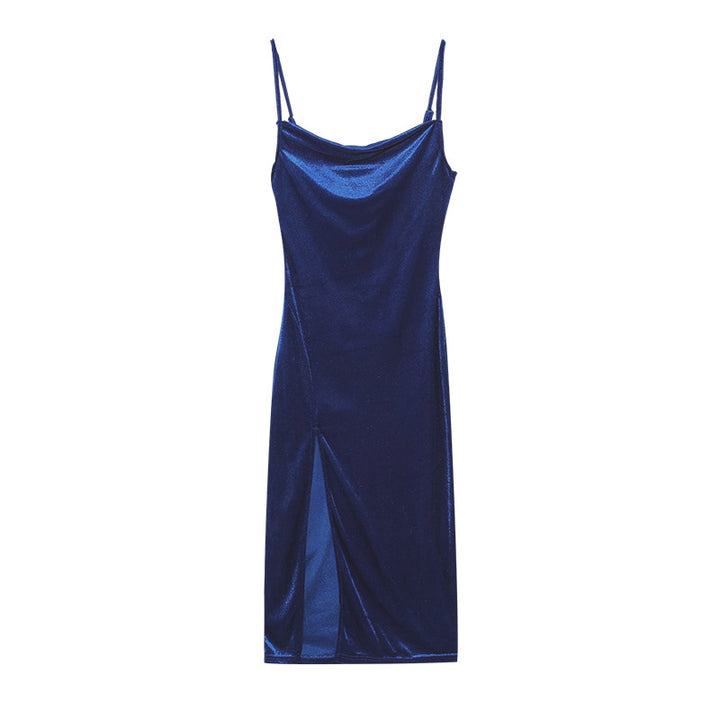 Chic and stylish iridescent slip midi dress for women