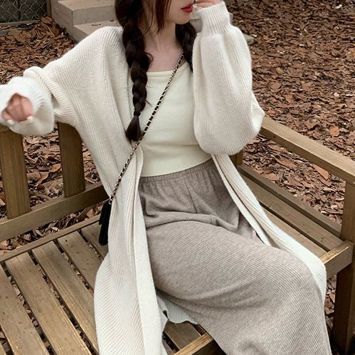 Cardigan ample pour femmes avec larges revers Chic & Stil