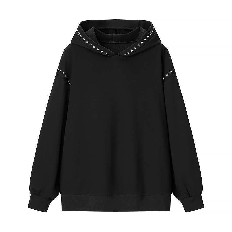 Hoodie féminin à la mode avec des clous élégants Chic & Stil