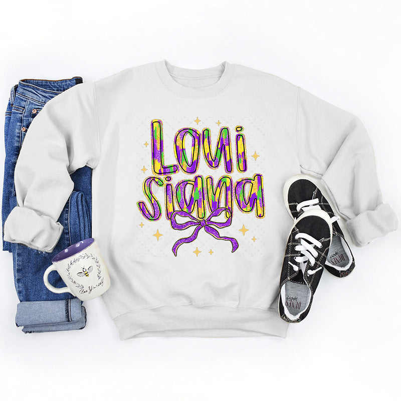 Sweatshirt pour femmes avec lettrage créatif et doublure intérieure douce Chic & Stil