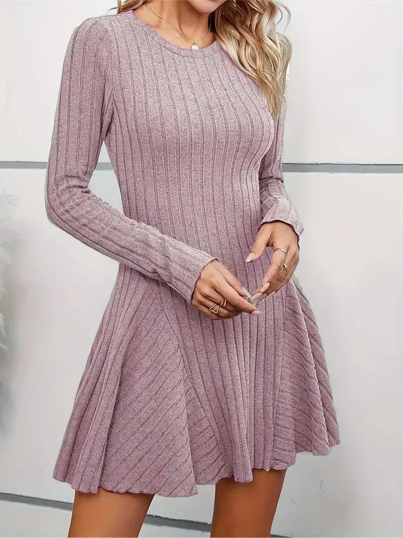 Ladies' knitted dress with a refined ruffle design and a flattering fit Lune London