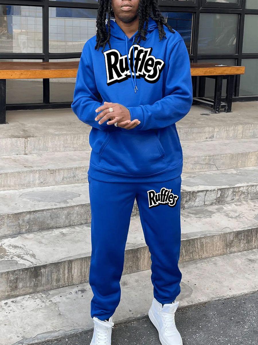 Men's comfortable hoodie and jogger set with striking logo Lune London