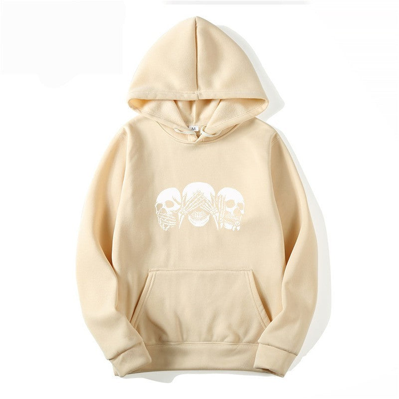Women's hoodie with artistic skull design Chic & Stil