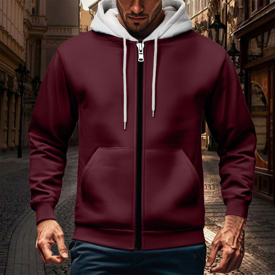 Sporty hooded jacket for men with an innovative treatment of the inner lining Lune London