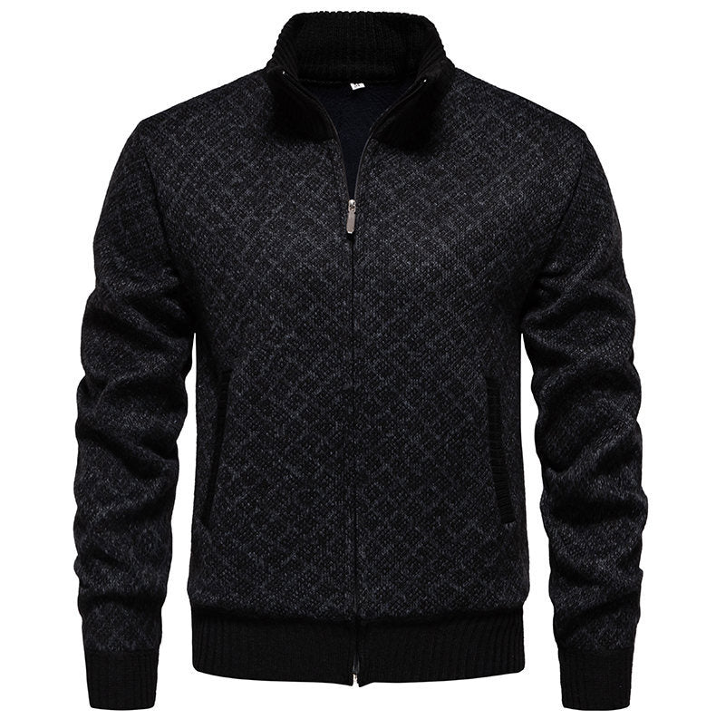Quilted zip sweatshirt jacket for men Lune London