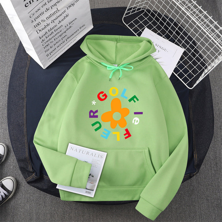 Women's hoodie with creative floral graphic design and comfortable fit Lune London