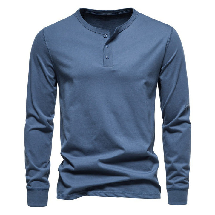 Men's long sleeve shirt with button closure and modern design Lune London