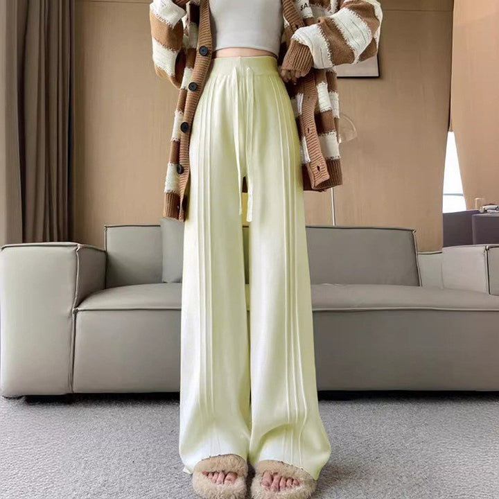 Ladies fluffy knit cardigan with wide sleeves and a wide collar Lune London