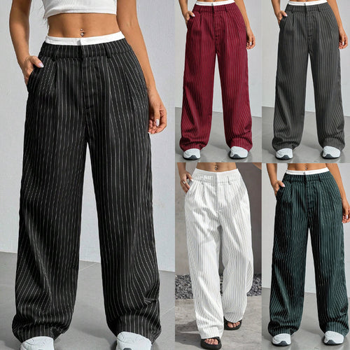 Pantalons cropped classiques pour femmes avec poches angulaires Chic & Stil