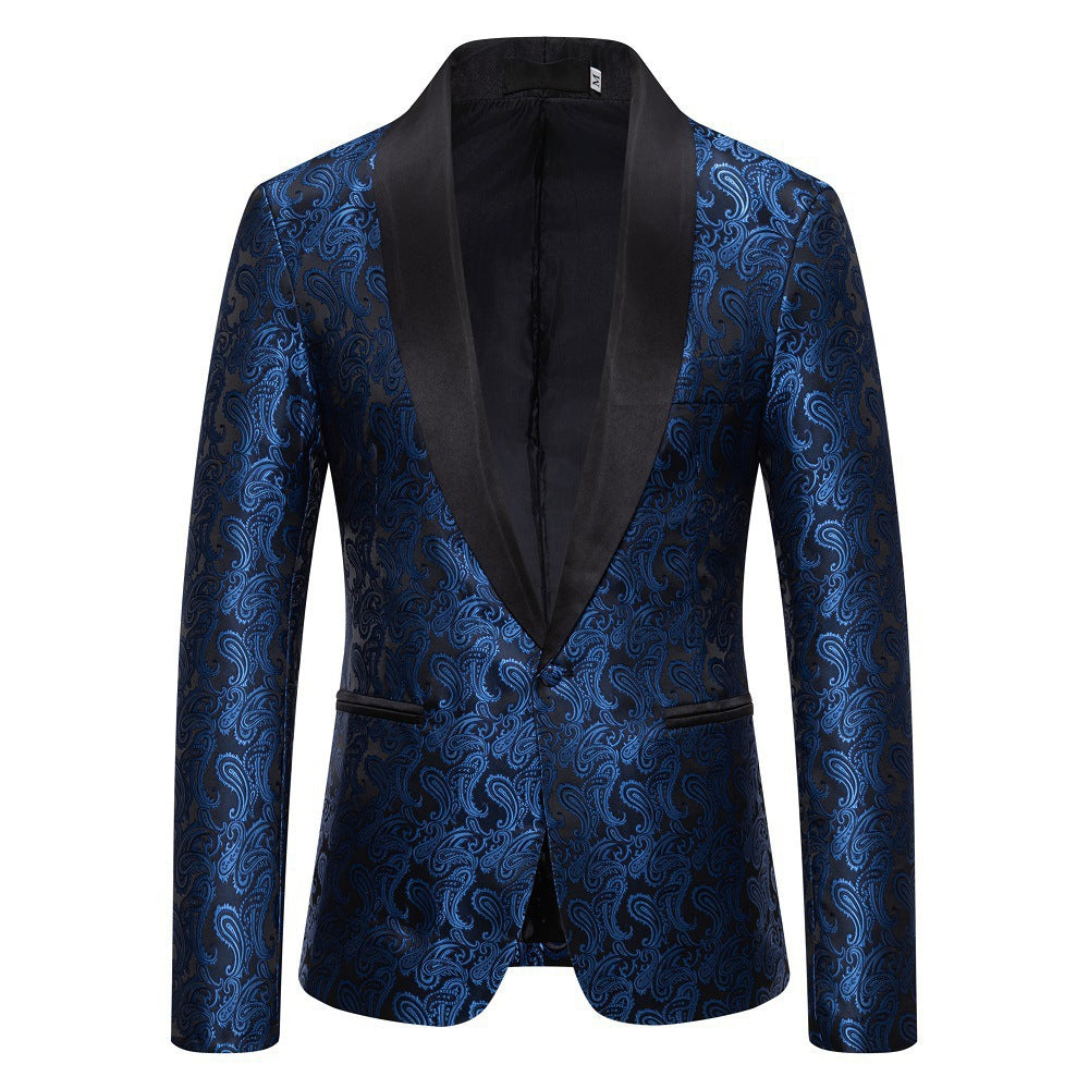 Elegant tuxedo blazer for men with luxurious paisley pattern Lune London