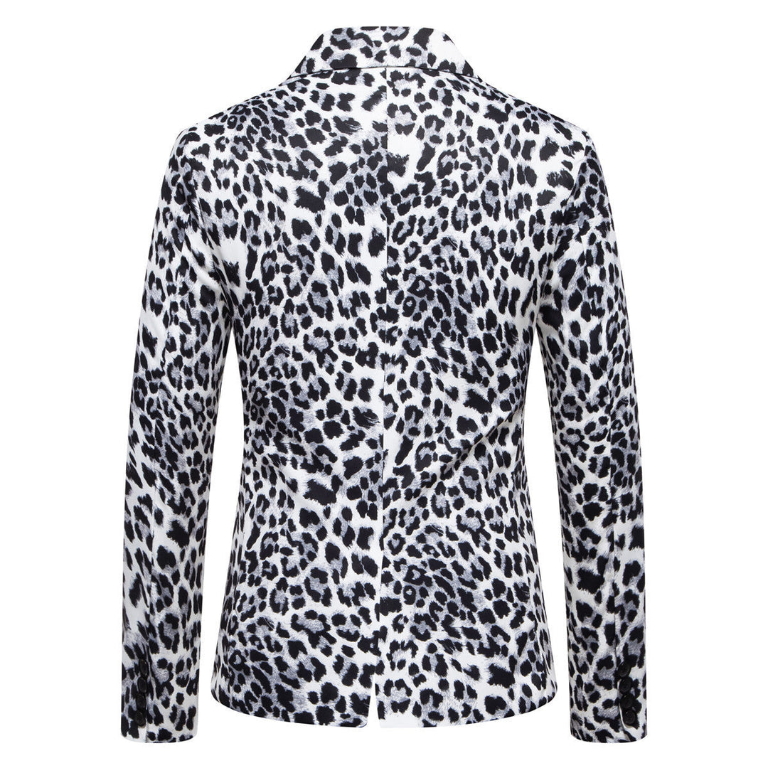 Men's Stylish Blazer with Animal Print and Slim Fit Lune London