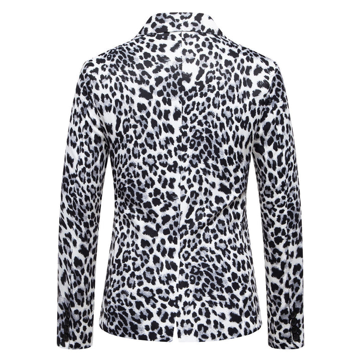Men's Stylish Blazer with Animal Print and Slim Fit Lune London