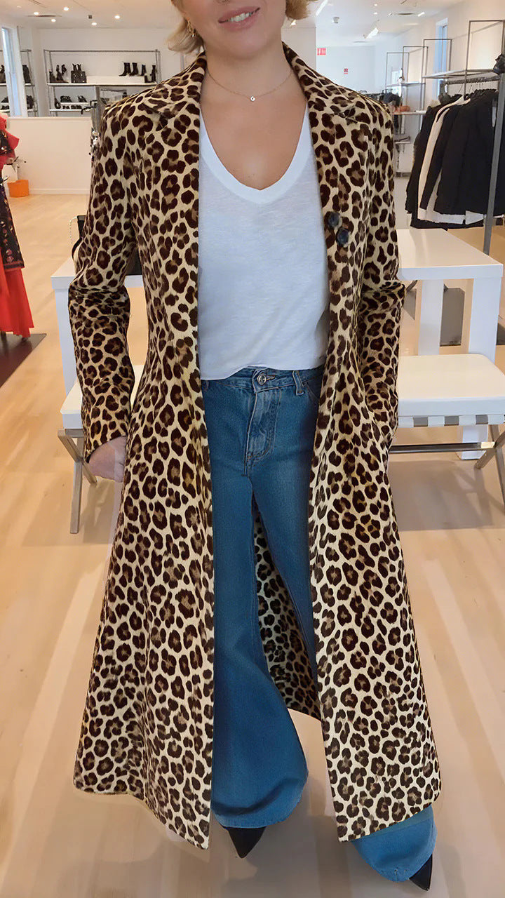 Manteau à motif léopard pour femmes Chic & Stil