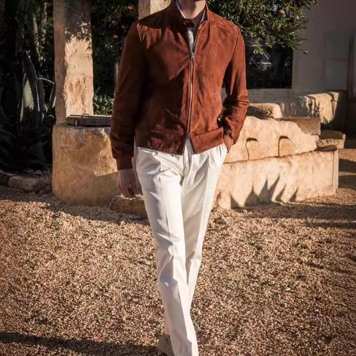 Elegant suede jacket for men Lune London