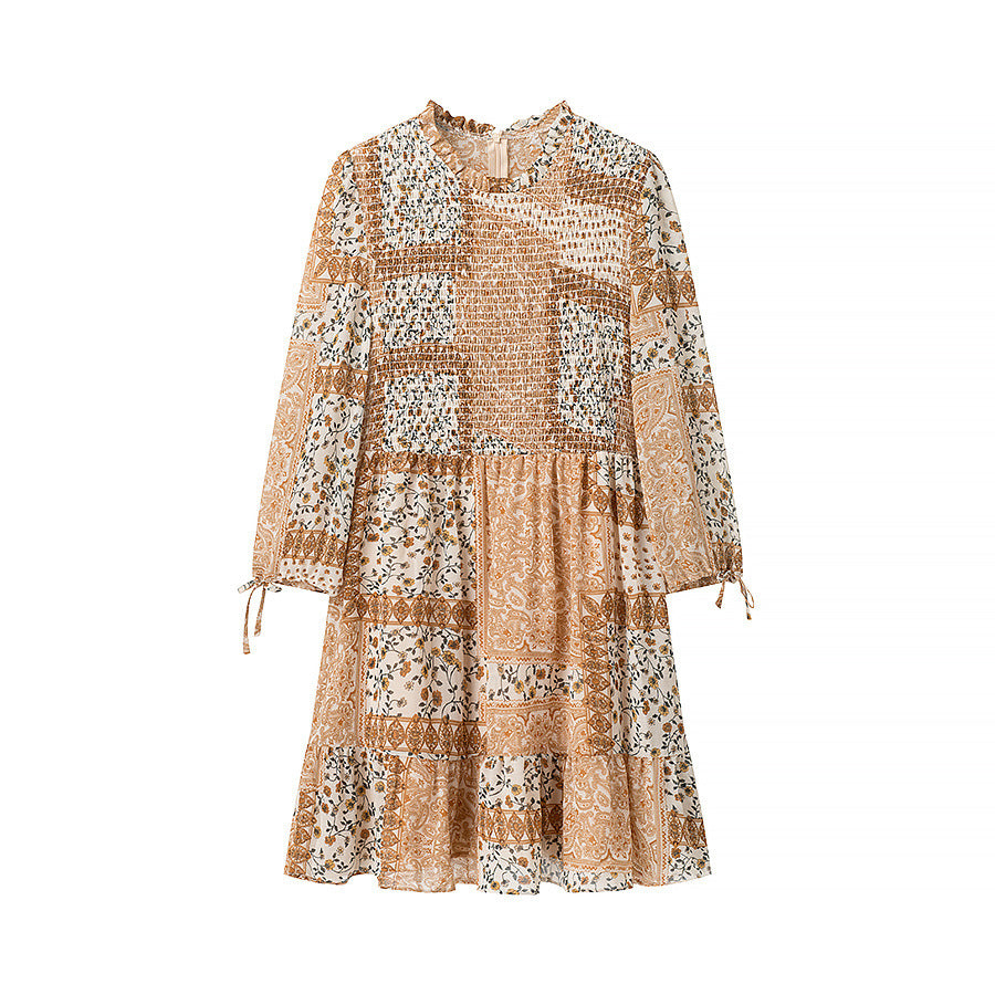 Robe patchwork pour femme avec jupe volumineuse Chic & Stil