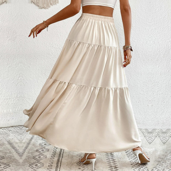 Jupe maxi pour femmes avec patte de boutonnage et coupe fluide Chic & Stil