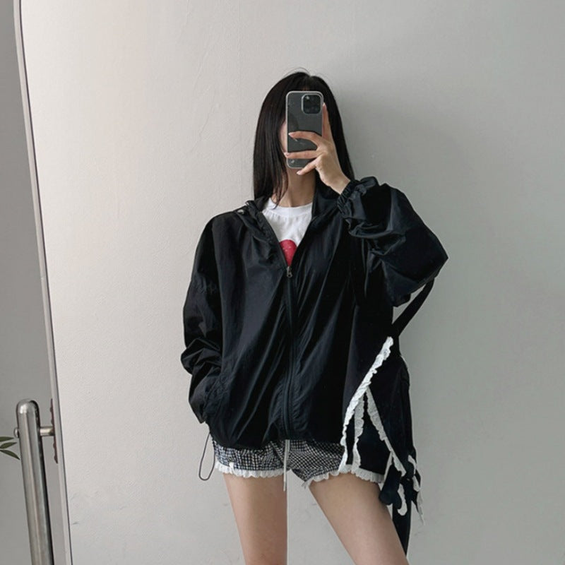 Ladies sporty transitional jacket with zipper Chic & Stil