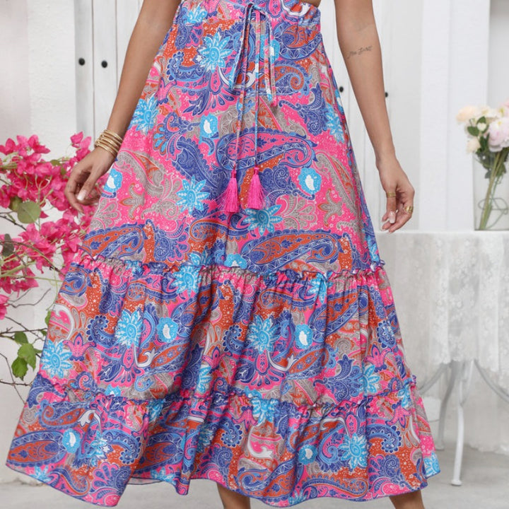 Women Maxi Skirt Ruffles Bohemian Lune London