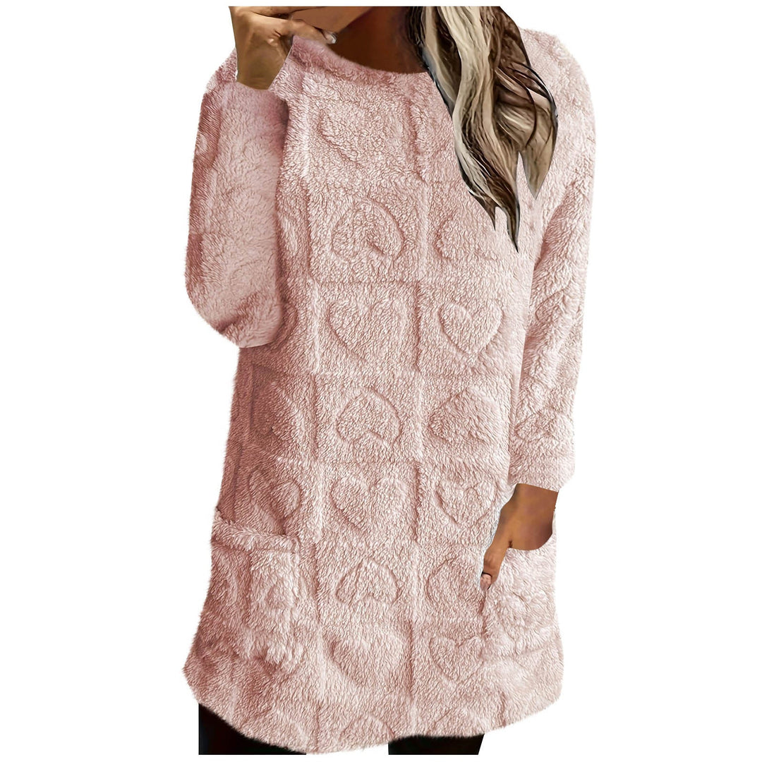 Ladies Cozy Tunic with Heart Pattern Lune London
